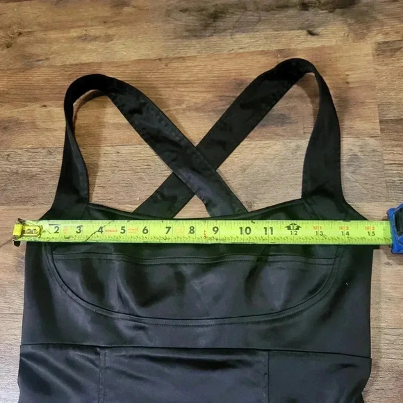 Calvin Klein Crossback Bodycon Perfect Little Black Dress Size 4 - Picture 4 of 8